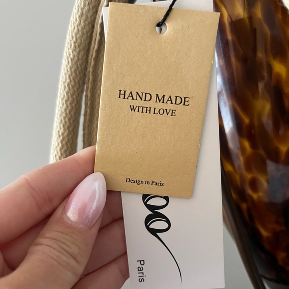 Misskoo 💕Made In Paris!! NWT!! ! Super cute and unique Crochet Tote bag! - Picture 4 of 4